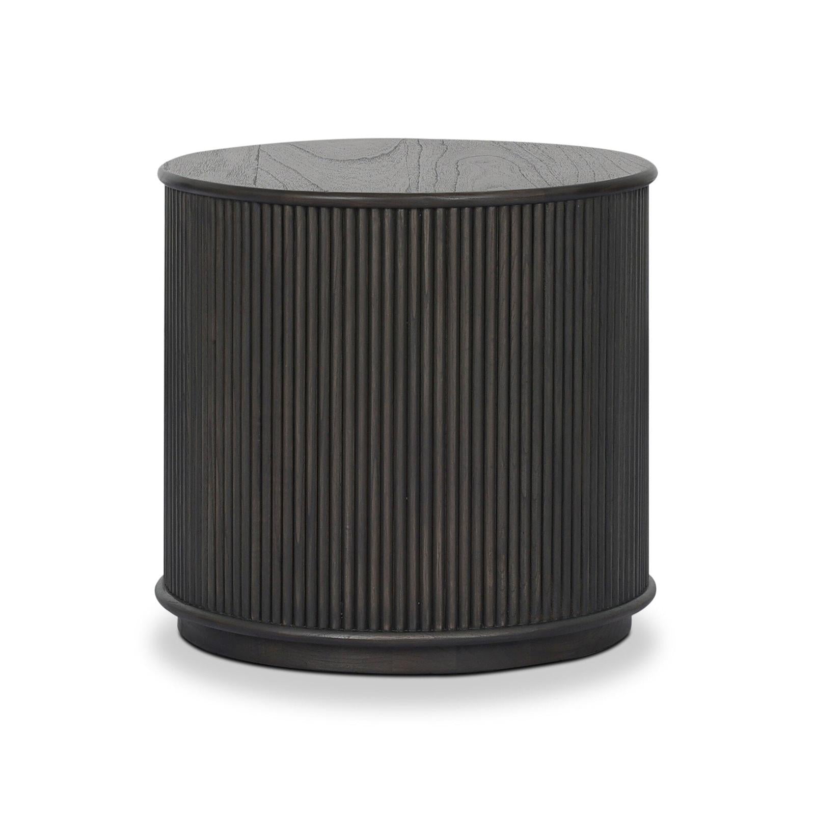 Four Hands Ona Smoked Black Mindi Veneer End Table
