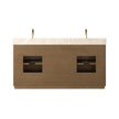 Four Hands Brookhurst Satin Drifted Oak Veneer Double Vanity