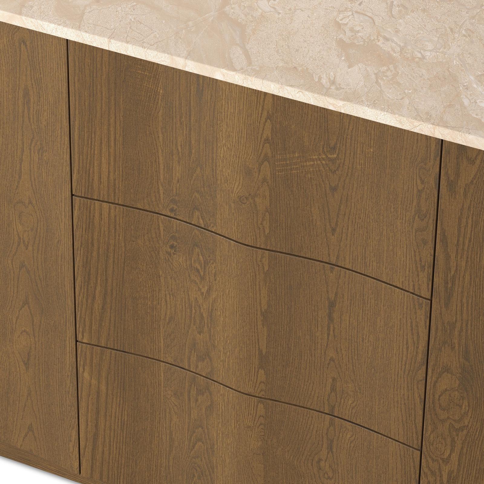 Four Hands Brookhurst Satin Drifted Oak Veneer Double Vanity
