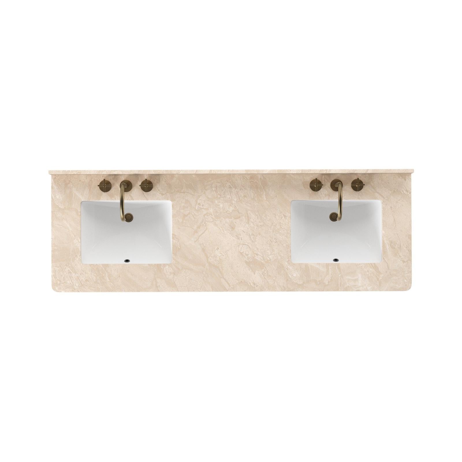 Four Hands Brookhurst Satin Drifted Oak Veneer Double Vanity