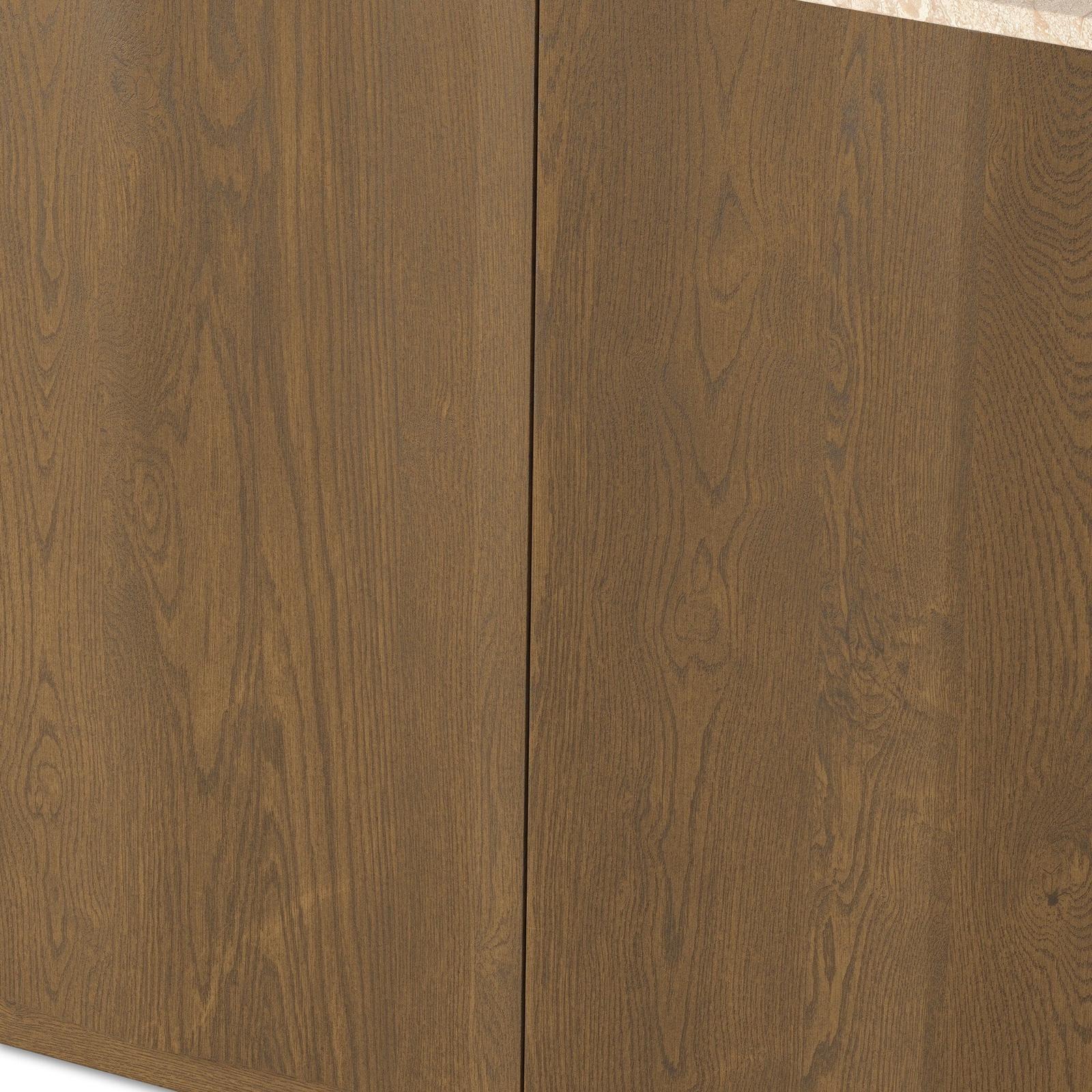Four Hands Brookhurst Satin Drifted Oak Veneer Single Wide Vanity