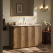 Four Hands Brookhurst Satin Drifted Oak Veneer Single Wide Vanity