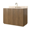 Four Hands Brookhurst Satin Drifted Oak Veneer Single Wide Vanity