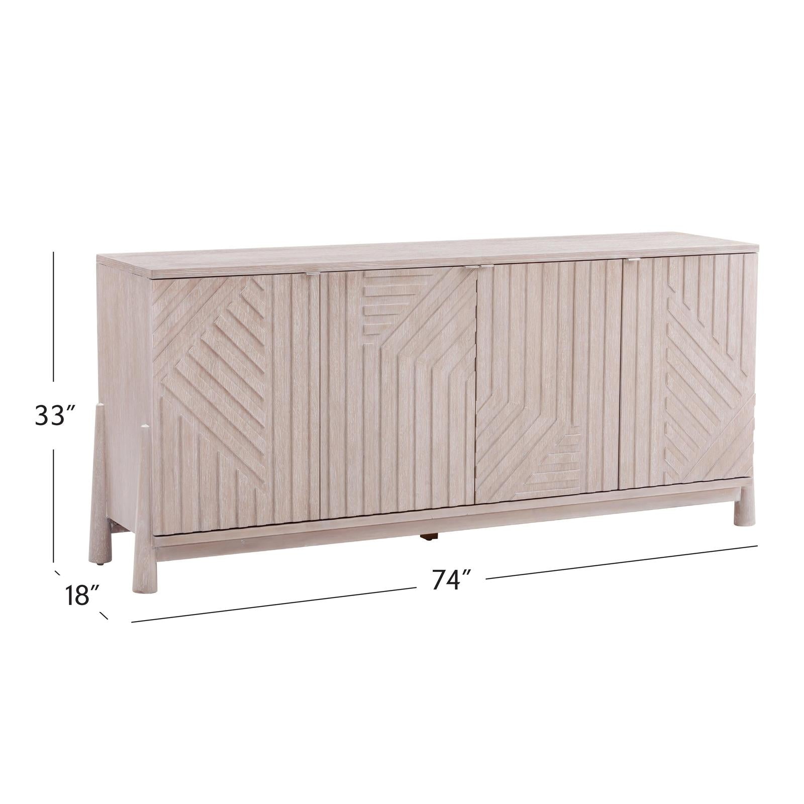 Bassett Mirror Horizons Four Door Cabinet