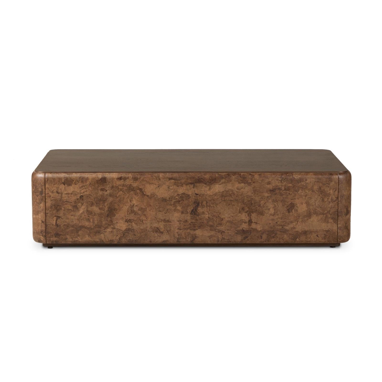 Four Hands Lola Chestnut Oak Veneer Coffee Table