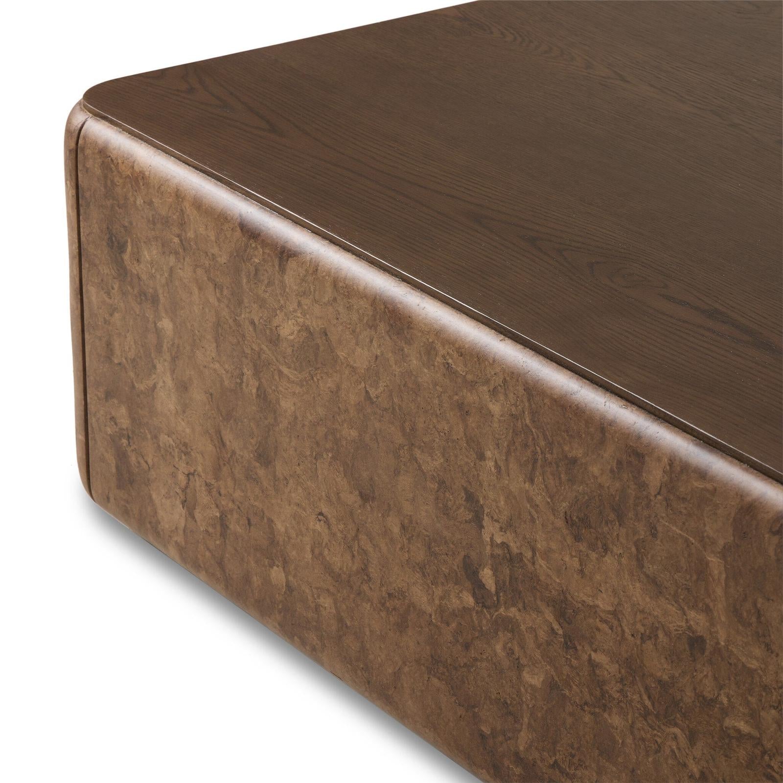Four Hands Lola Chestnut Oak Veneer Coffee Table