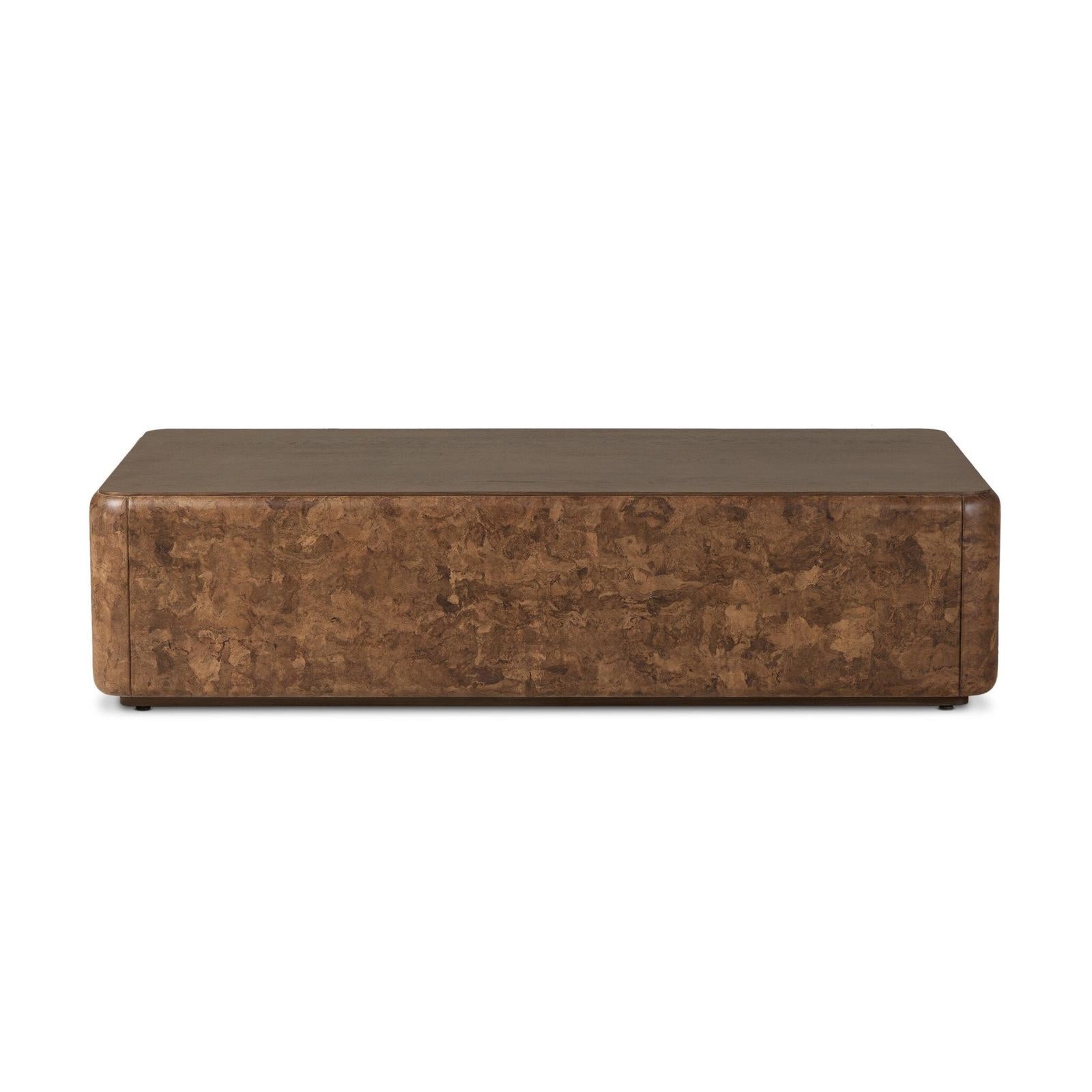 Four Hands Lola Chestnut Oak Veneer Coffee Table
