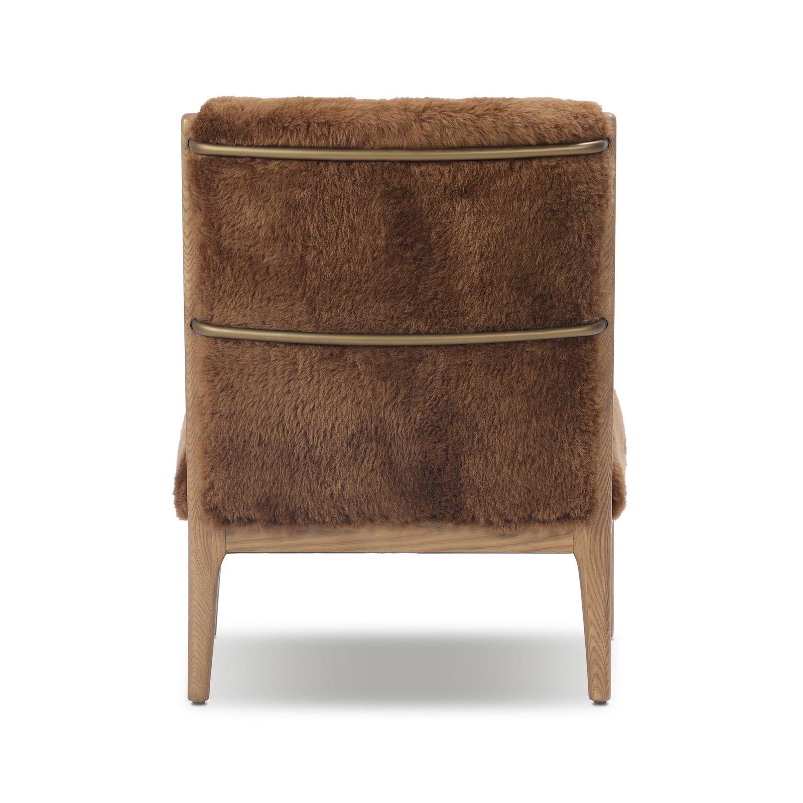 Yesenia Chair - Ochre Shearling