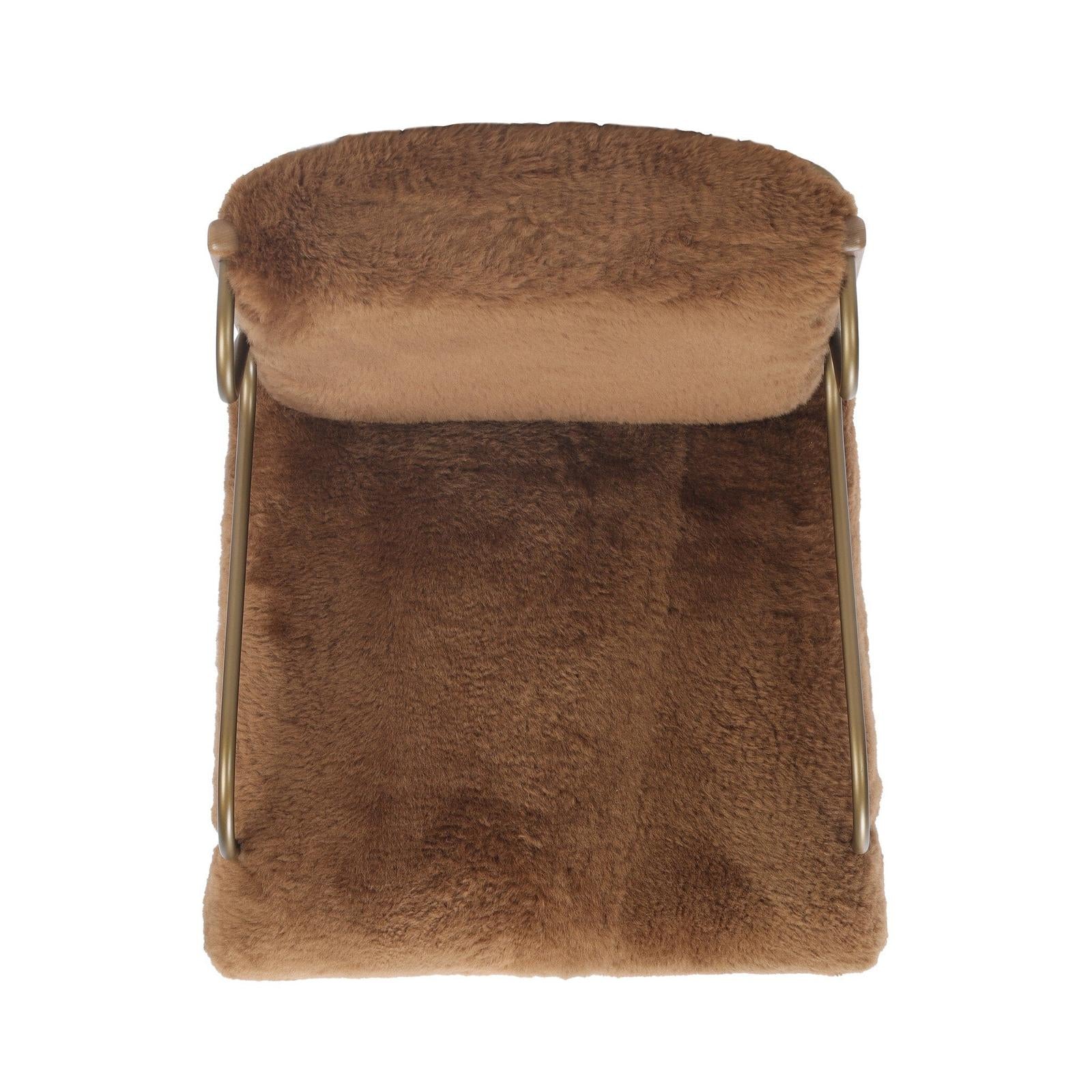Yesenia Chair - Ochre Shearling