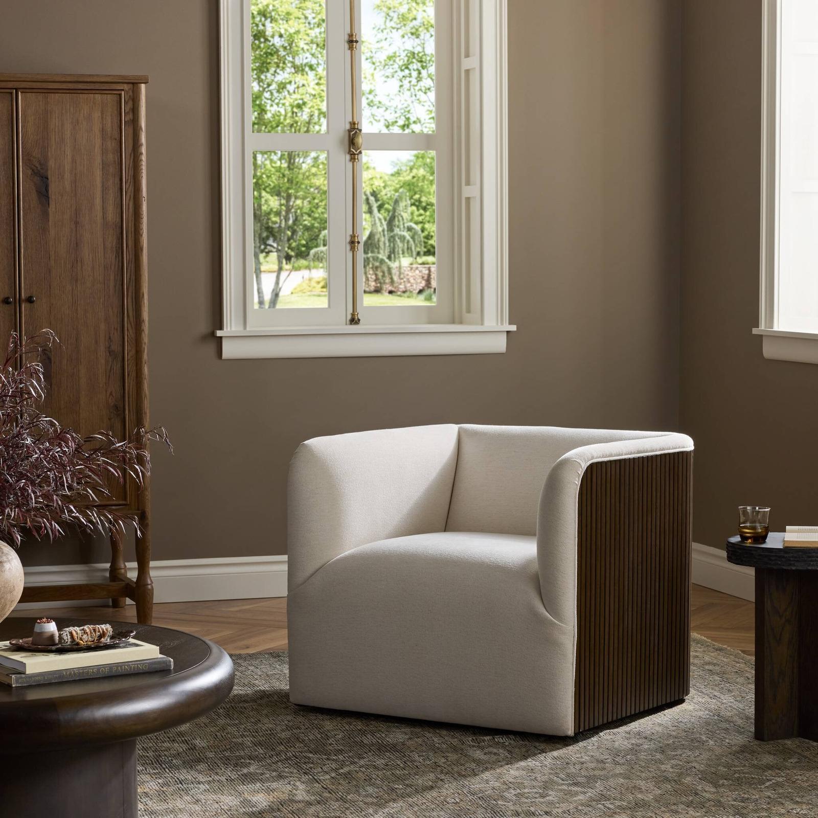 Rory Swivel Chair - Laughlin Bone