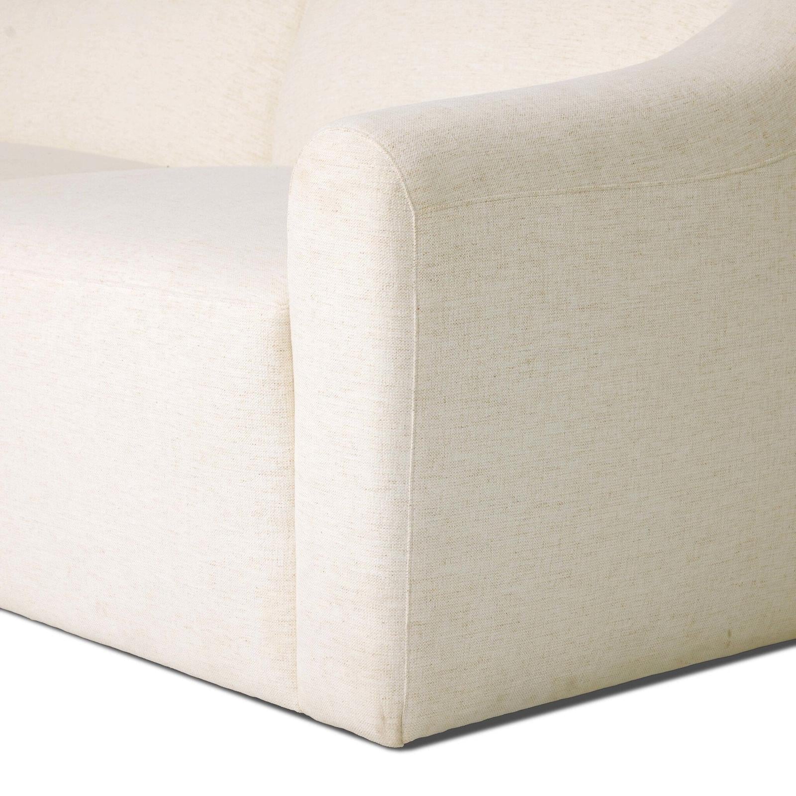 Nellie 3-Piece Sectional - Crypton Nomad Snow