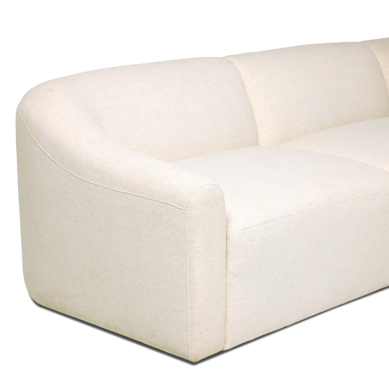 Nellie 3-Piece Sectional - Crypton Nomad Snow