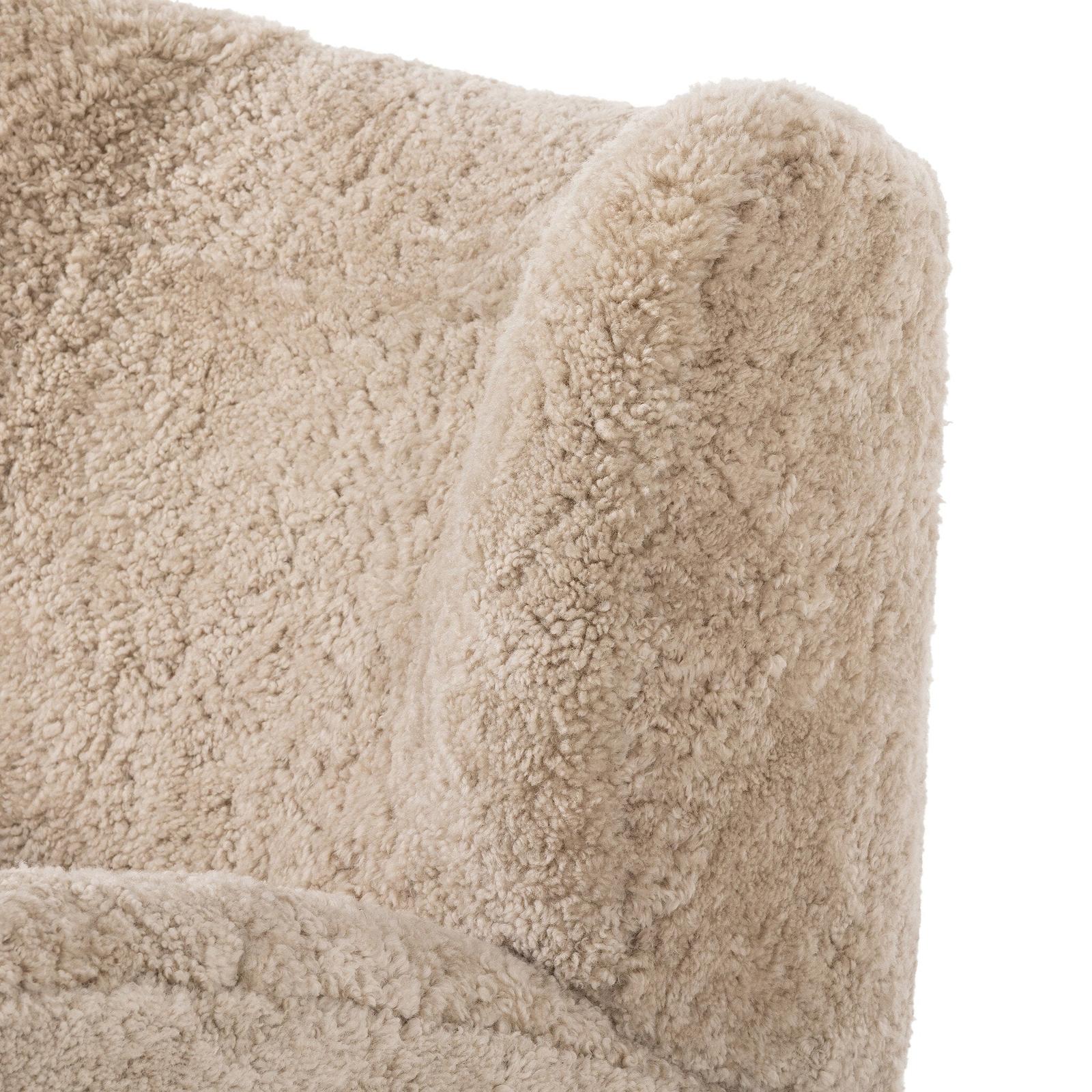Amelie Swivel Recliner - Beige Shearling
