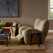 Amelie Swivel Recliner - Beige Shearling