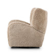 Amelie Swivel Recliner - Beige Shearling