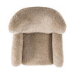 Amelie Swivel Recliner - Beige Shearling