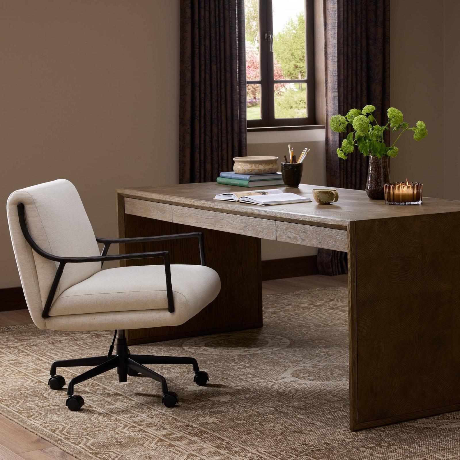 Cassidy Desk Chair - Crypton Nomad Snow