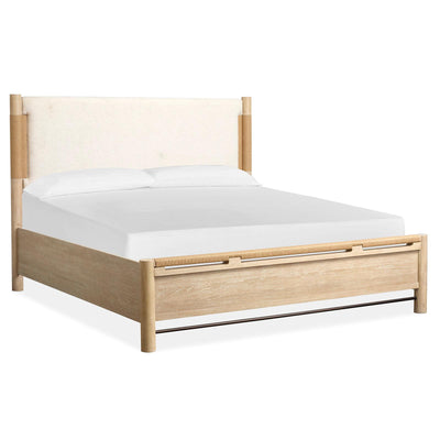 Salt Life Home Sunset Cove Sanibel Brown California King Panel Upholstered Bed Sale