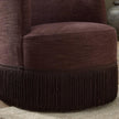 Aurora Fringe Swivel Chair - Laughlin Plum