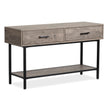 Magnussen Home Fenwick Whitetail Brown And Smoke Glass Rectangular Sofa Table