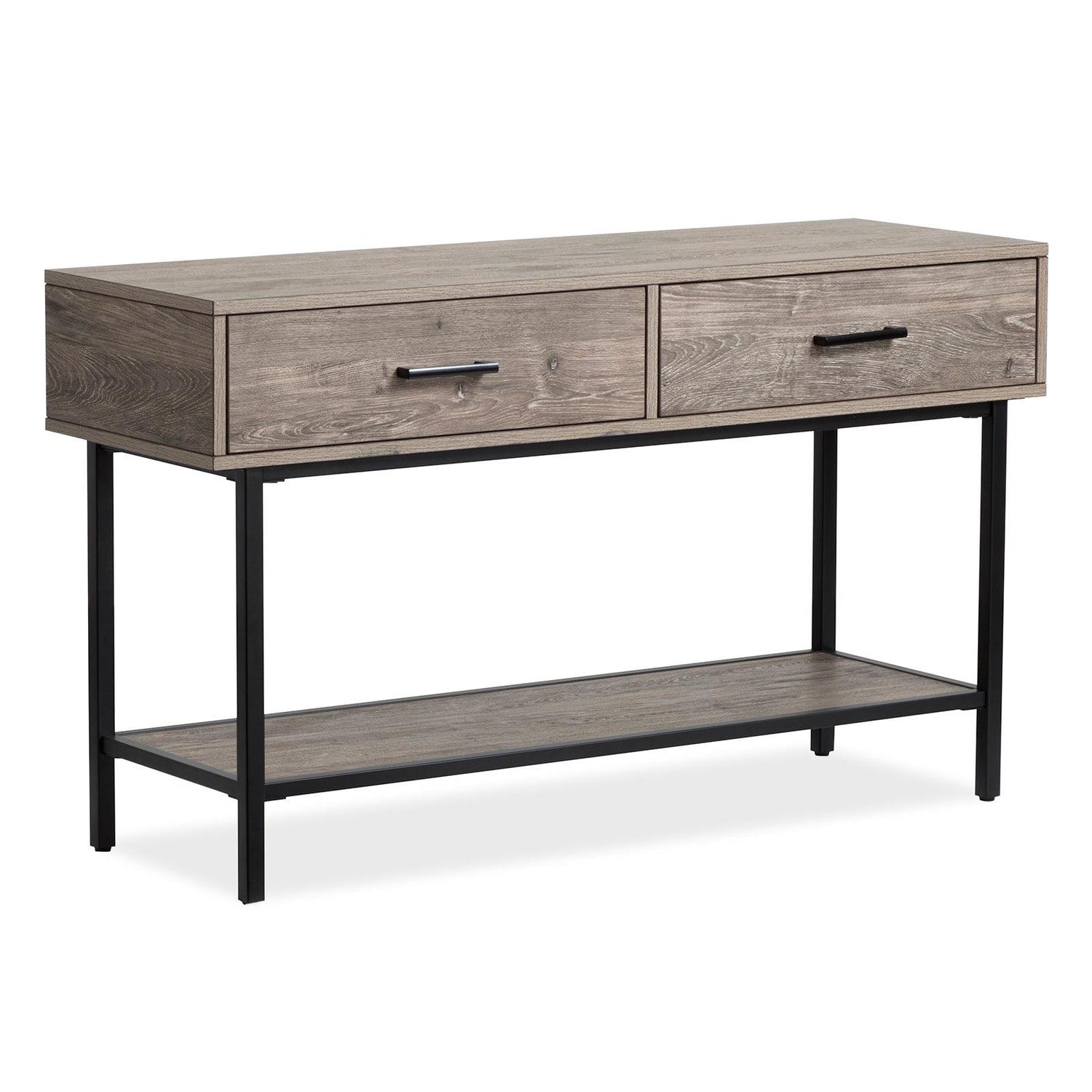 Magnussen Home Fenwick Whitetail Brown And Smoke Glass Rectangular Sofa Table