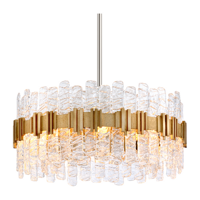 Corbett Ciro 8 Light Warm Silver Leaf Chandelier Ceiling Light