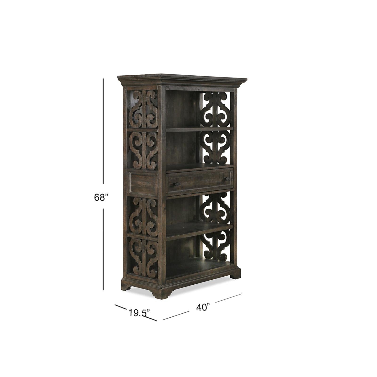 Magnussen Home Bellamy Peppercorn Bookcase