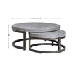 Uttermost Aiyara Gray Nesting Tables - Set of 2