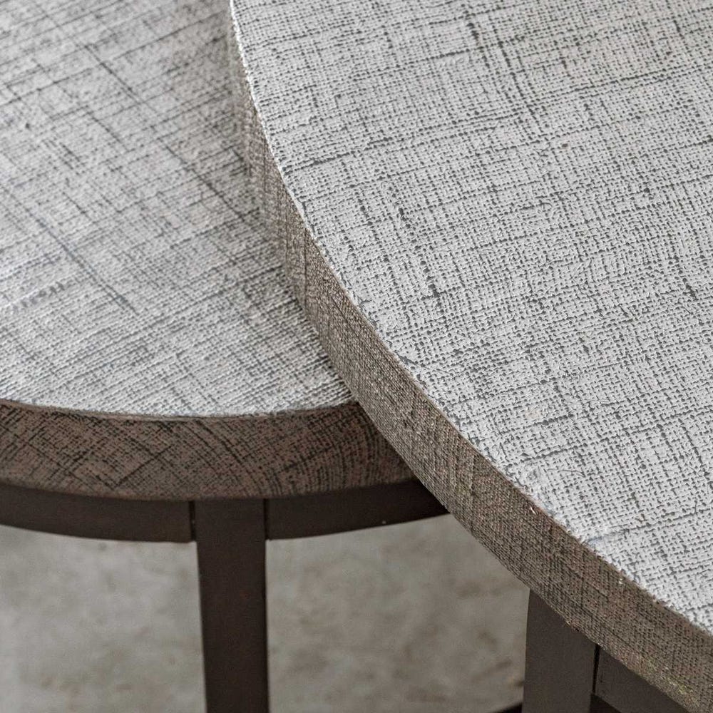 Uttermost Aiyara Gray Nesting Tables - Set of 2