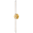 Hudson Valley Lighting Knighton 2 Light 4.75 inch Aged Brass Bath and Vanity Wall Light