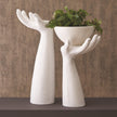 Global Views Matte White Ceramic Palma