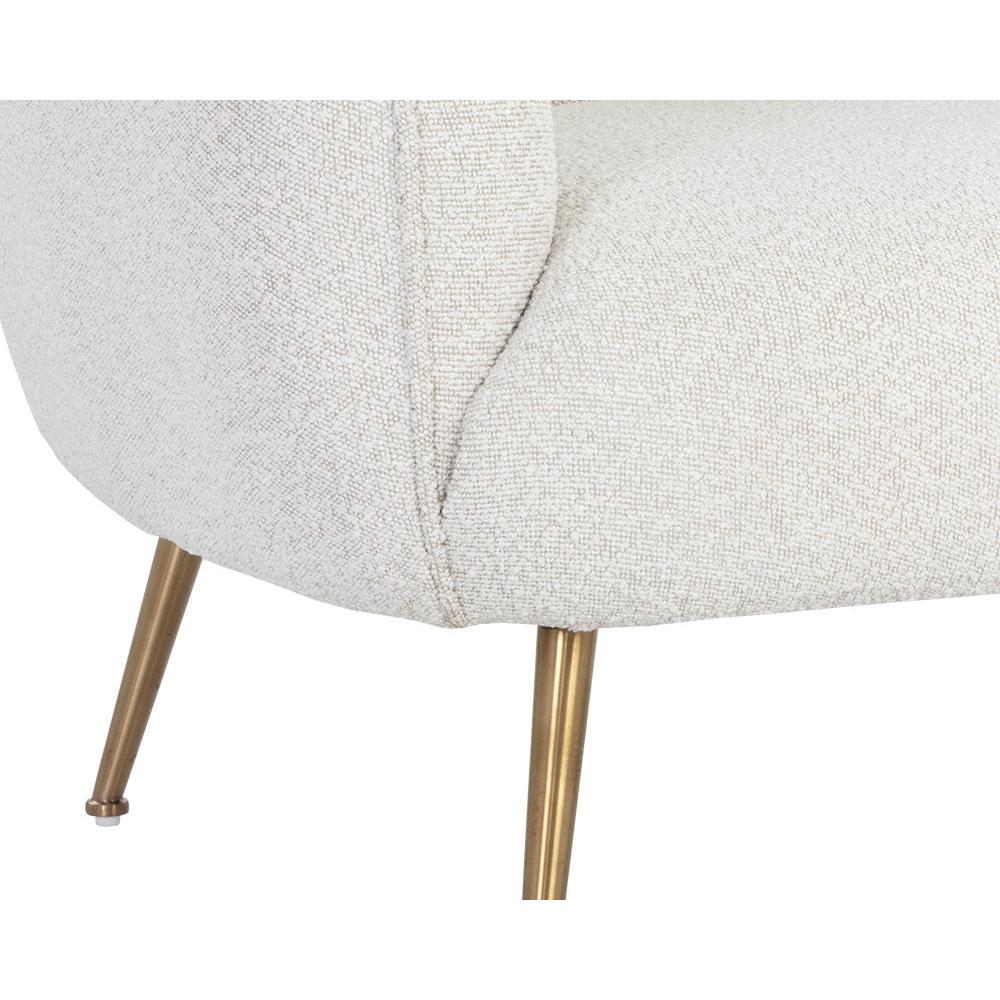 Sunpan Amara White Lounge Chair Clearance