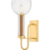 Hudson Valley Lighting Narrowsburg 1 Light Aged Brass Wall Sconce Wall Light
