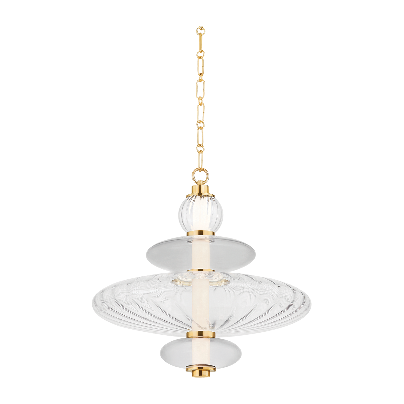 Hudson Valley Lighting Williams 1 Light 19 inch Aged Brass Pendant Ceiling Light