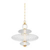 Hudson Valley Lighting Williams 1 Light 19 inch Aged Brass Pendant Ceiling Light
