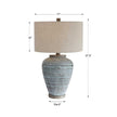 Uttermost Pelia Light Aqua Table Lamp