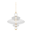 Hudson Valley Lighting Williams 1 Light 24.75 inch Aged Brass Pendant Ceiling Light
