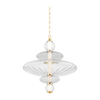 Hudson Valley Lighting Williams 1 Light 24.75 inch Aged Brass Pendant Ceiling Light