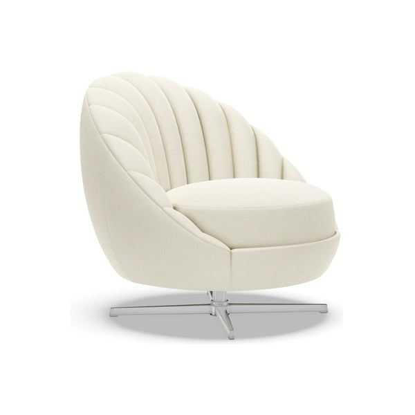 Artistica Home Upholstery Lucille Swivel Chair (Polished Chrome)