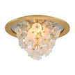 Corbett Jasmine 3 Light Gold Leaf Flush Mount Ceiling Light