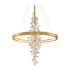 Corbett Jasmine 1 Light 60 inch Gold Leaf Chandelier Ceiling Light