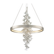 Corbett Jasmine 1 Light Silver Leaf Chandelier Ceiling Light
