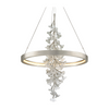 Corbett Jasmine 1 Light Silver Leaf Chandelier Ceiling Light