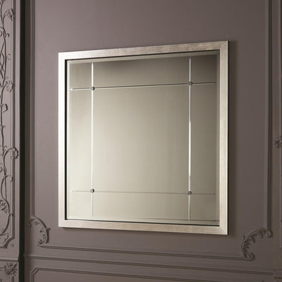 Global Views Beaumont Silver Square Mirror Clearance