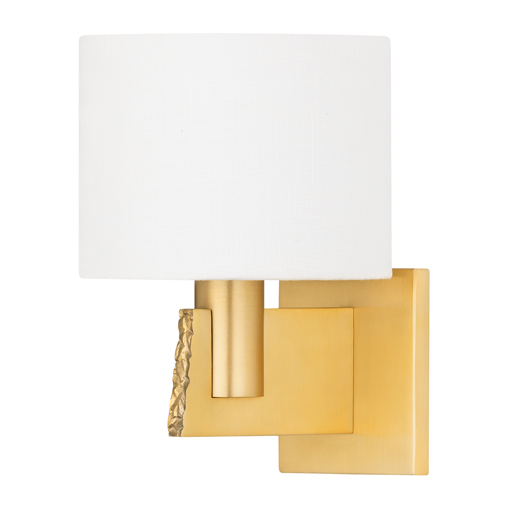 Hudson Valley Lighting Brampton 1 Light 7.5 inch Aged Brass Wall Sconce Wall Light