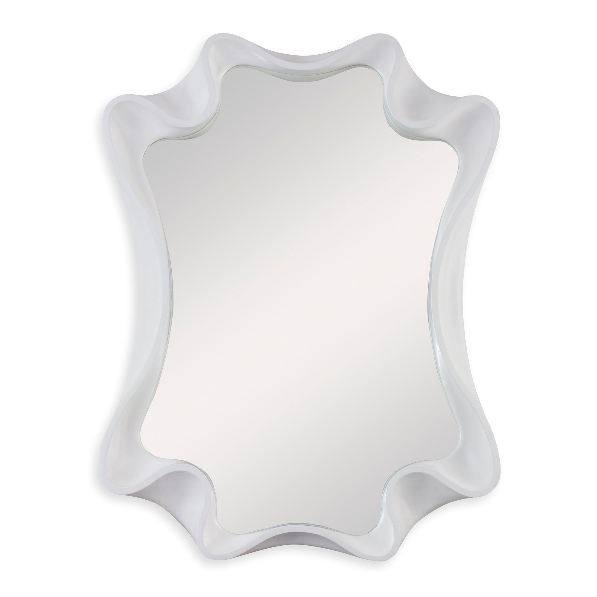 Ambella Scalloped Mirror - Bright White