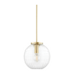 Hudson Valley Lighting Bay Ridge 1 Light 12 inch Aged Brass Pendant Ceiling Light