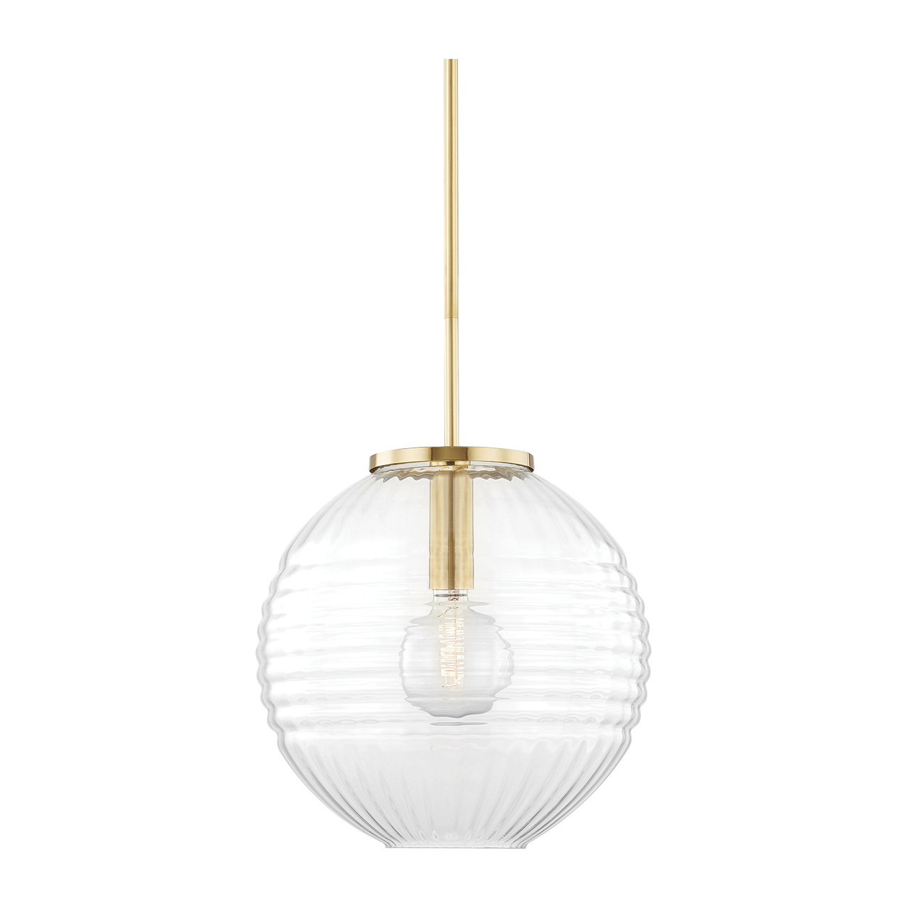 Hudson Valley Lighting Bay Ridge 1 Light 17 inch Aged Brass Pendant Ceiling Light Clearance