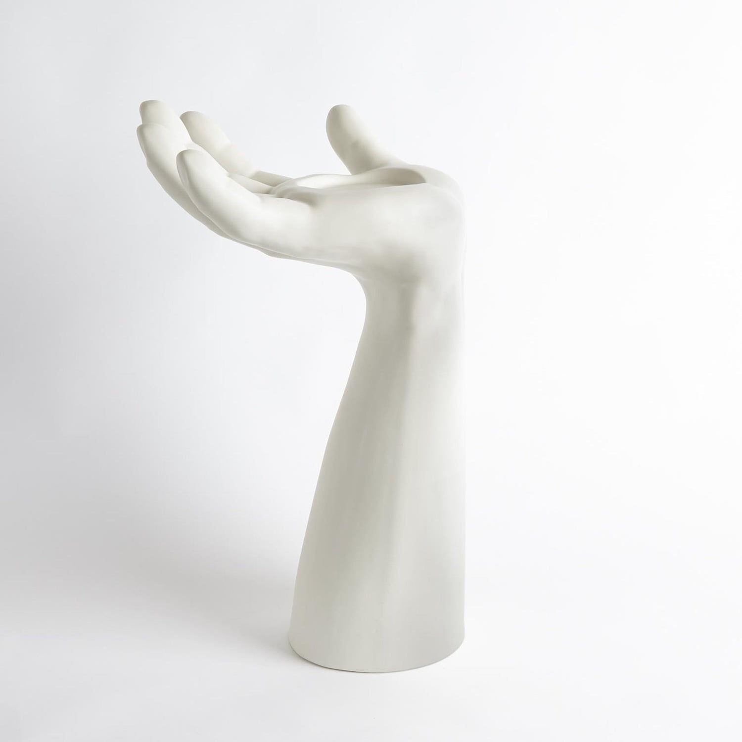 Global Views Matte White Ceramic Palma