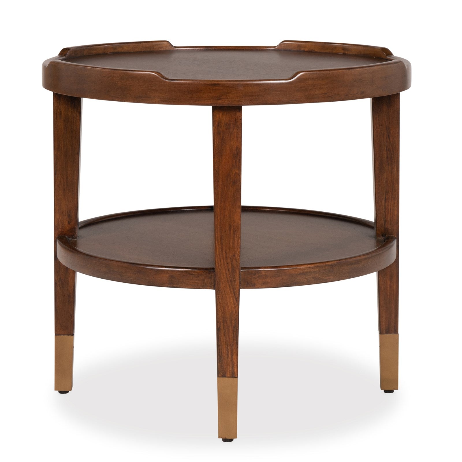 Ambella Crenellated Round End Table